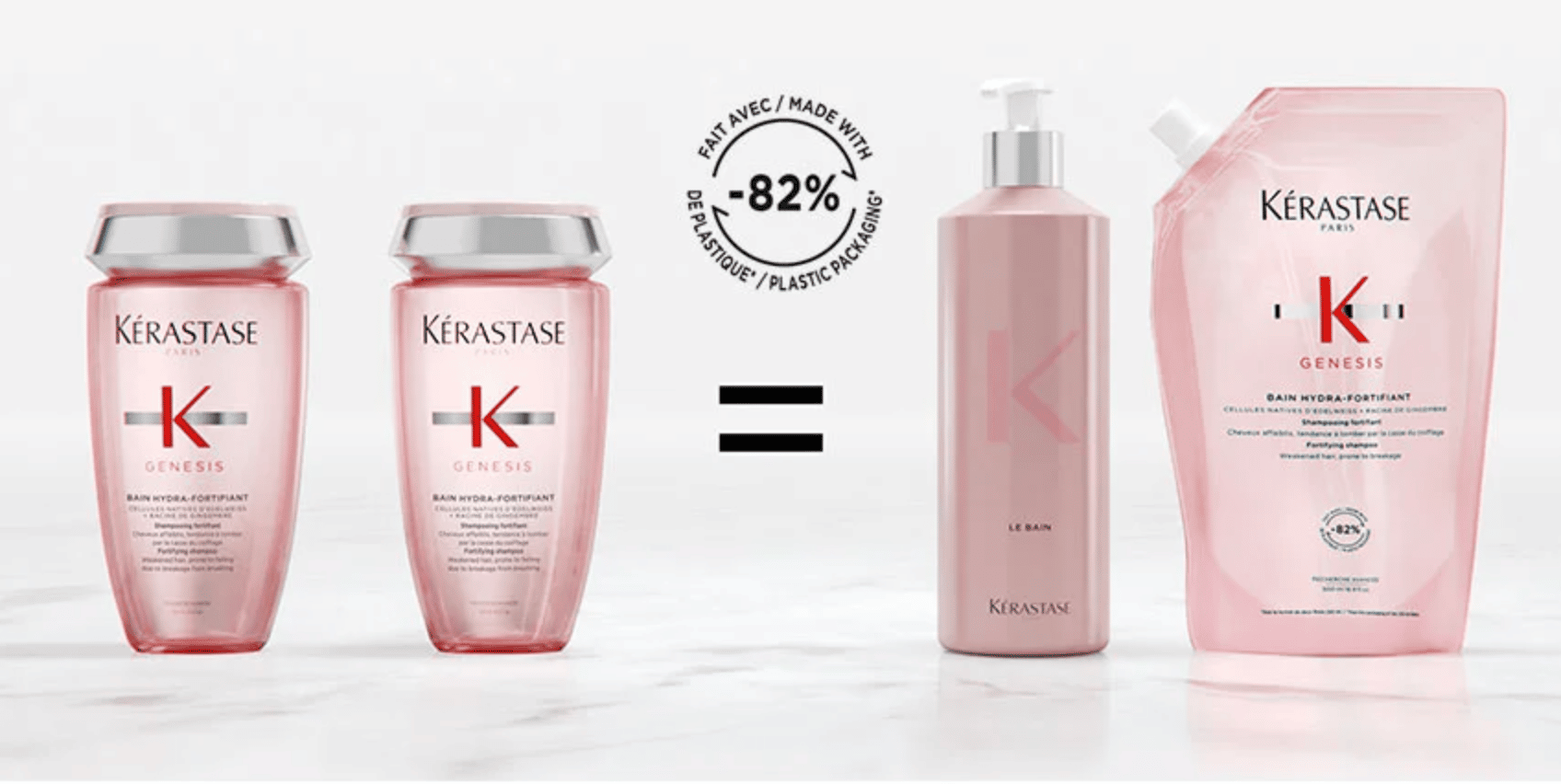 Kérastase Refillable Luxury Shampoo Bottles &#038; Pouches, Salon Ziba