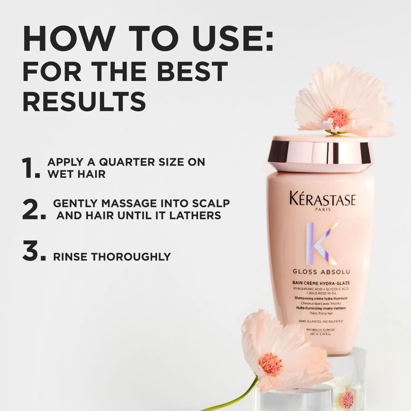 Gloss Absolu Bain Crème Hydra-Glaze Anti-Frizz Shampoo