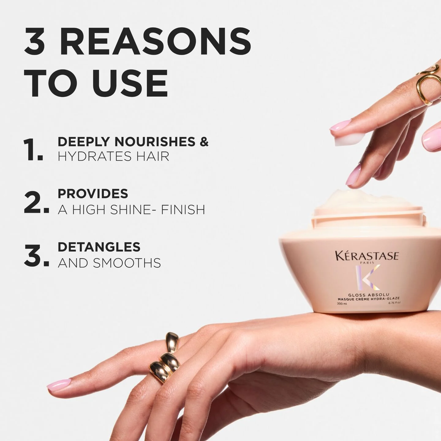 Gloss Absolu Masque Crème Hydra-Glaze Anti-Frizz Hair Mask